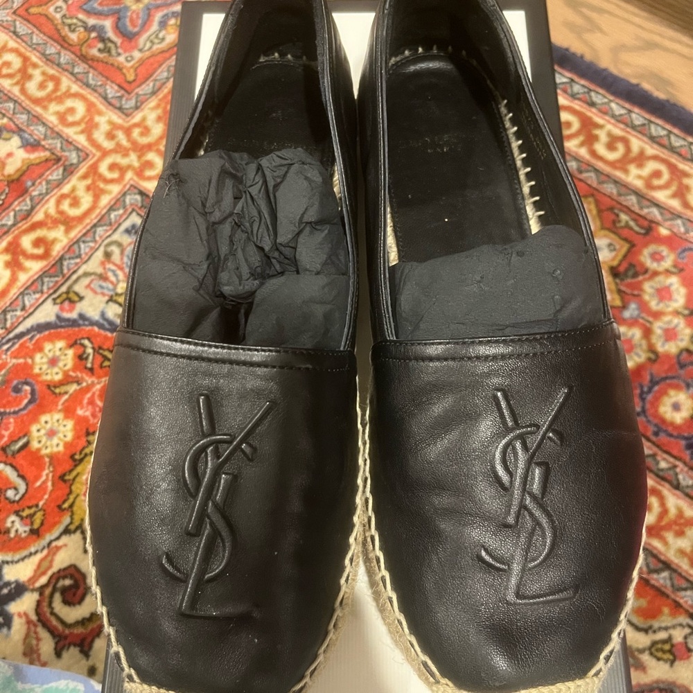 Yves Saint Laurent Black Espadrilles for Women
